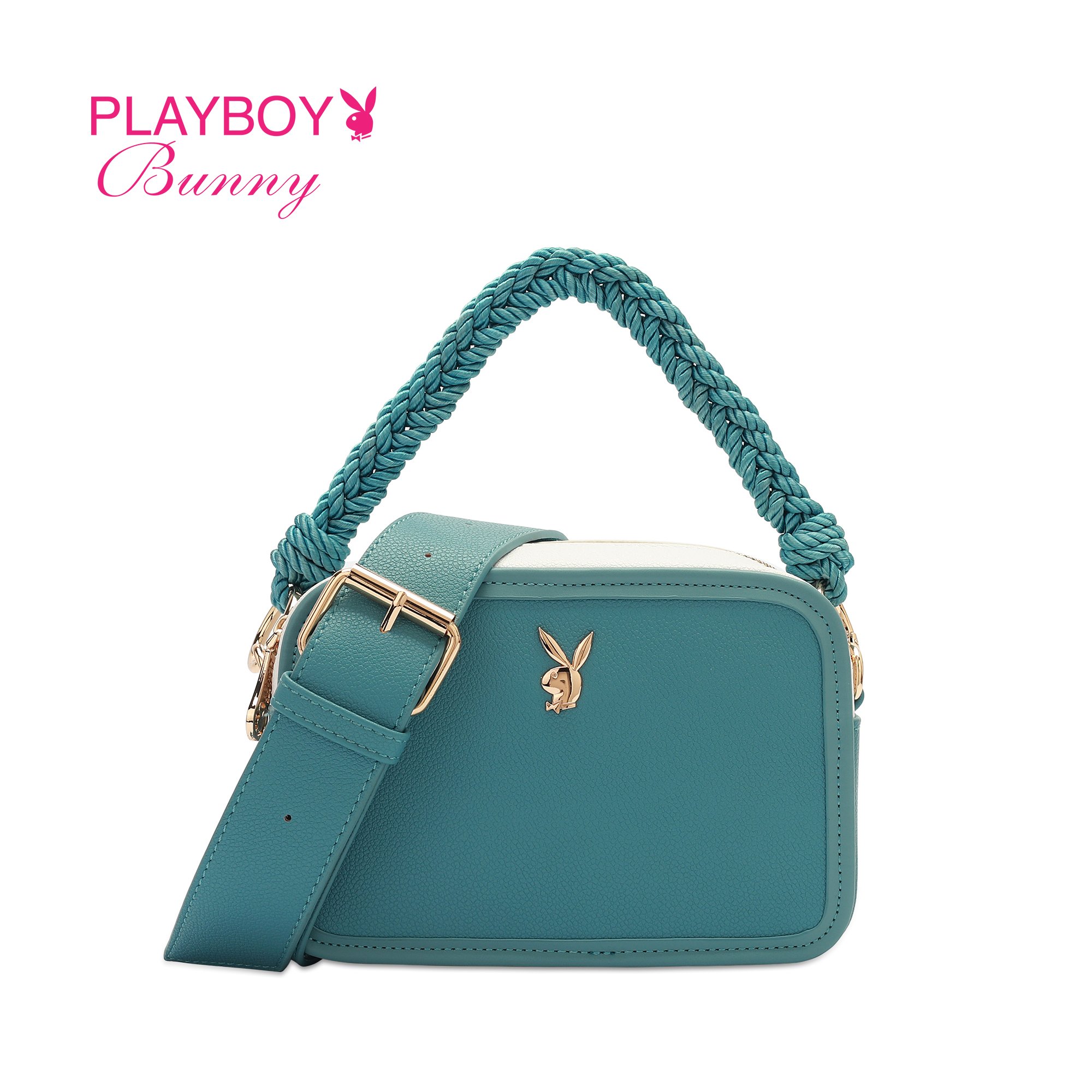 Playboy bunny compact saffiano sling online bag